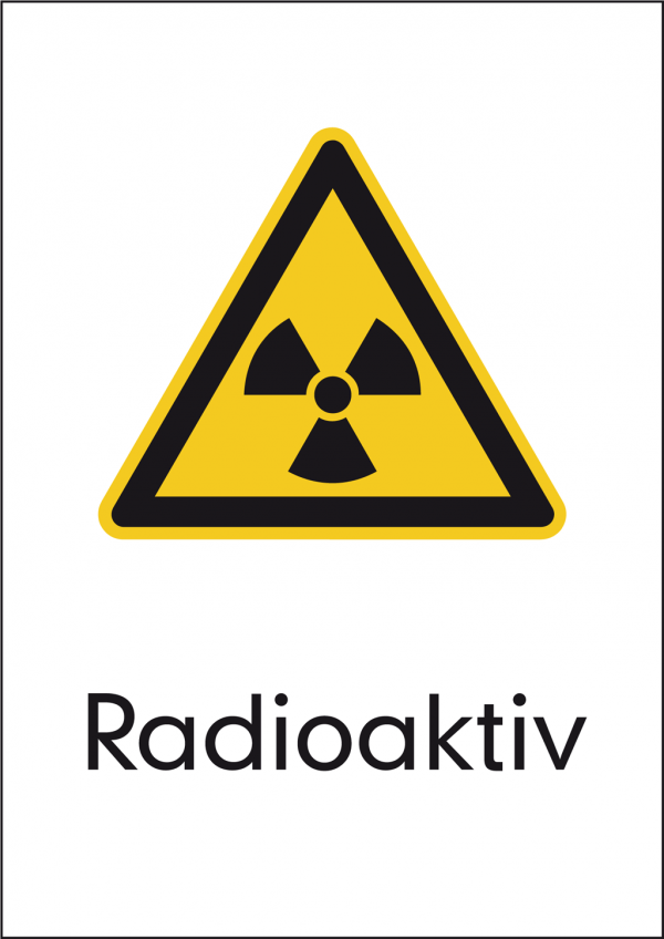 Warnschild Radioaktiv