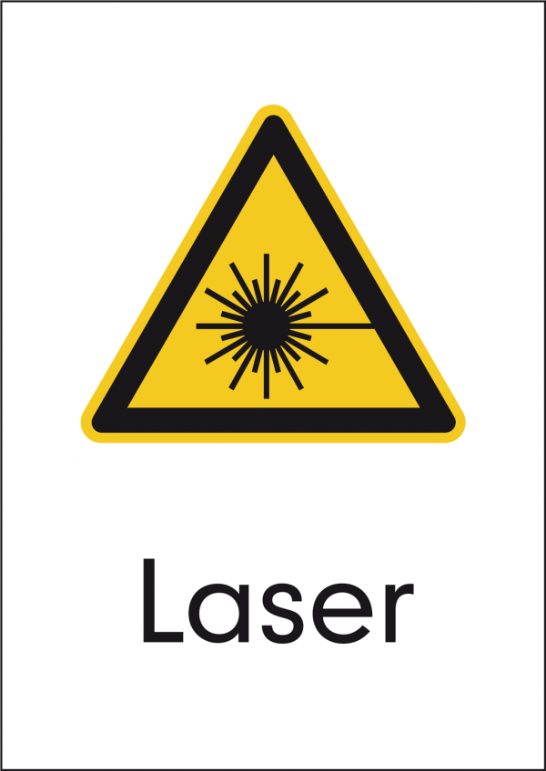 Warnschild Laser