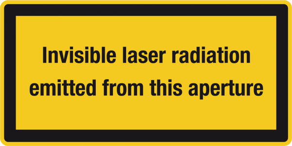 Laserwarnschild Invisible laser radiation
