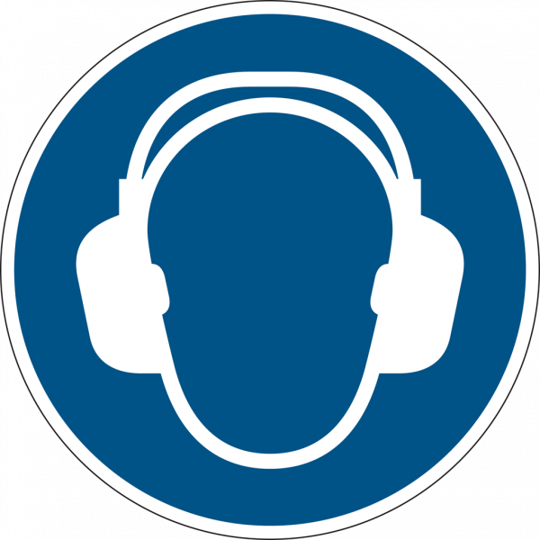 Schild Gehörschutz benutzen
