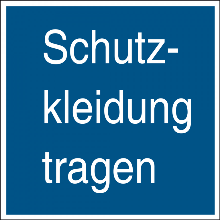 Vsafety Schutzhandschuhe Schild – 300x100 Mm, Selbstklebend, Blau, EN ISO 7010 Konform