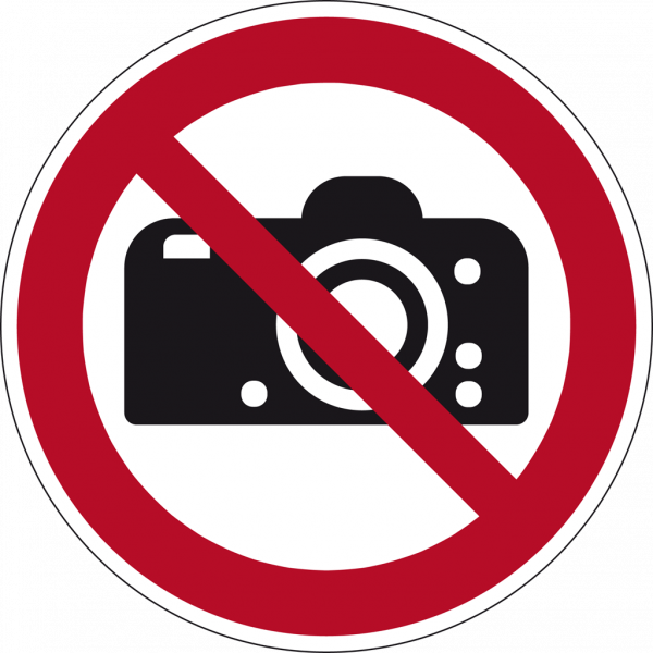 Schild Fotografieren verboten