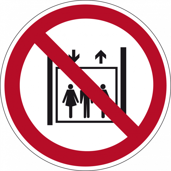 Schild Beförderung von Personen verboten