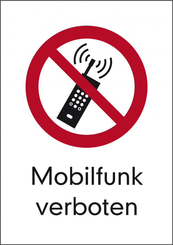 Schild Mobilfunk verboten