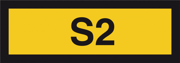 Schild S2 (Laboreinstufung)