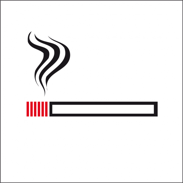 Schild Rauchen gestattet