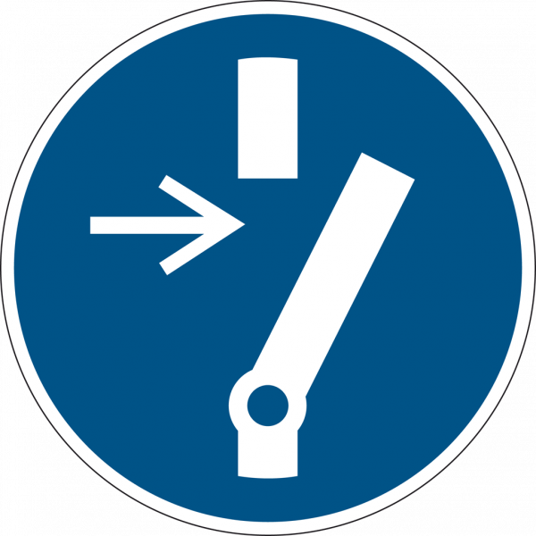 Schild Vor Wartung oder Reparatur freischalten