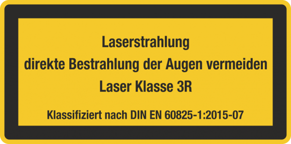 Laserwarnschild Laser Klasse 3R