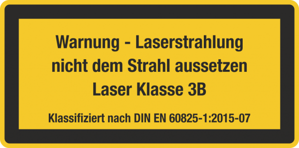 Laserwarnschild Laser Klasse 3B
