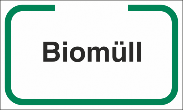 Abfallschild Biomüll