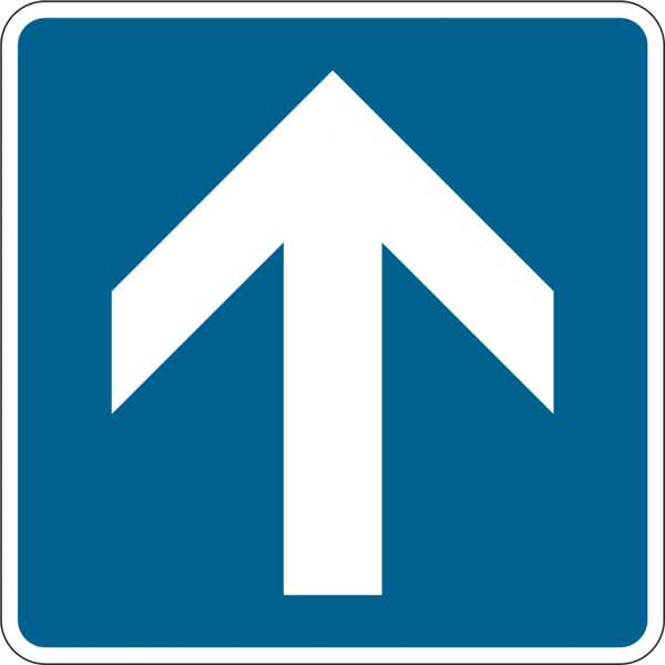 Verkehrsschild Einbahnstraße