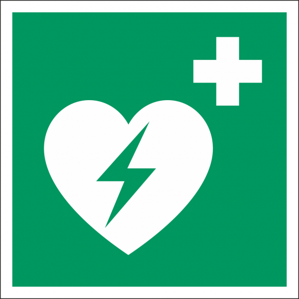 Schild Automatisierter externer Defibrillator