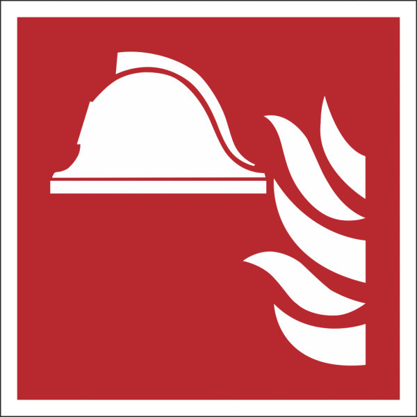 Schild Mittel und Geräte zur Brandbekämpfung