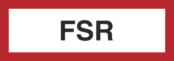 Schild FSR (Feuerwehrschlüsselrohr)
