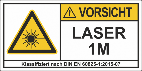 Laserwarnschild Laser 1M