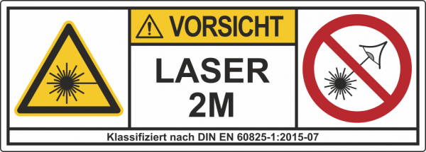 Laserwarnschild Laser 2M