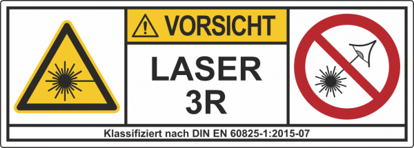 Laserwarnschild LASER 3R