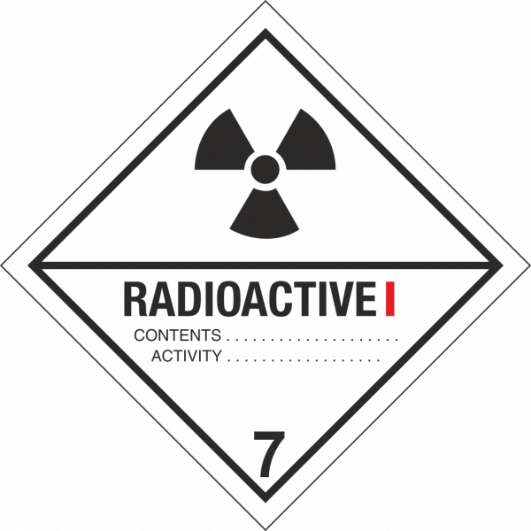 Schild Klasse 7A Radioactive 1