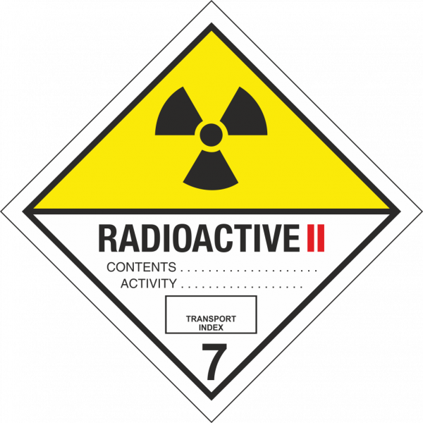 Schild Klasse 7B Radioactive 2