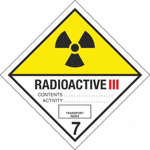 Schild Klasse 7C Radioactive 3