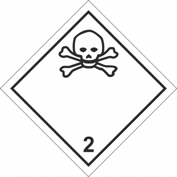 Schild Klasse 2.3 Giftige Gase
