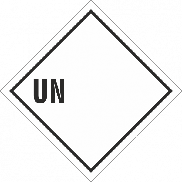 UN Gefahrstoff Schild