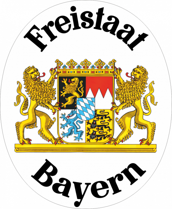 Freistaat Bayern Schild