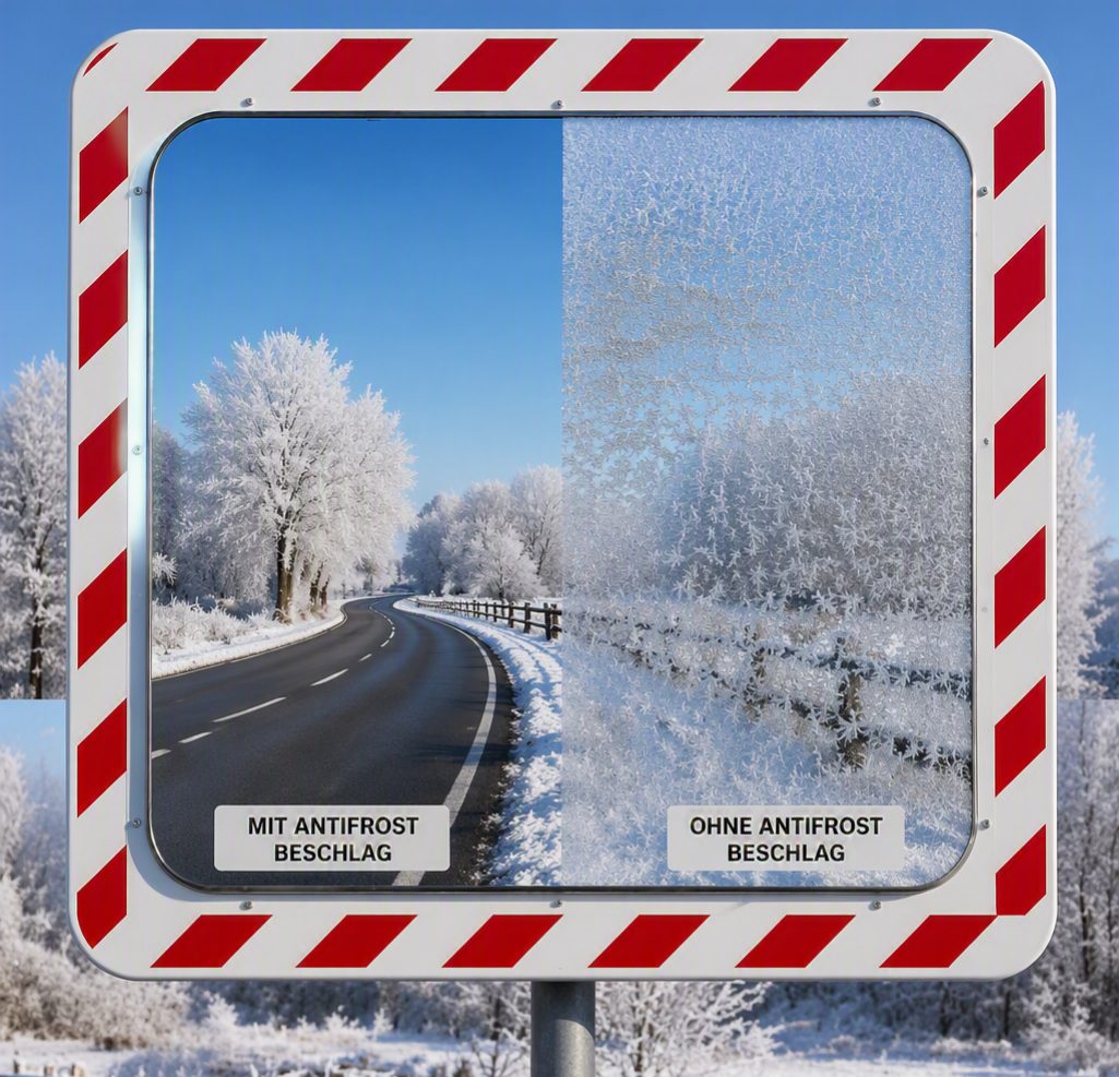 Verkehrsspiegel rechteckig Anti-Frost/Anti-Beschlag