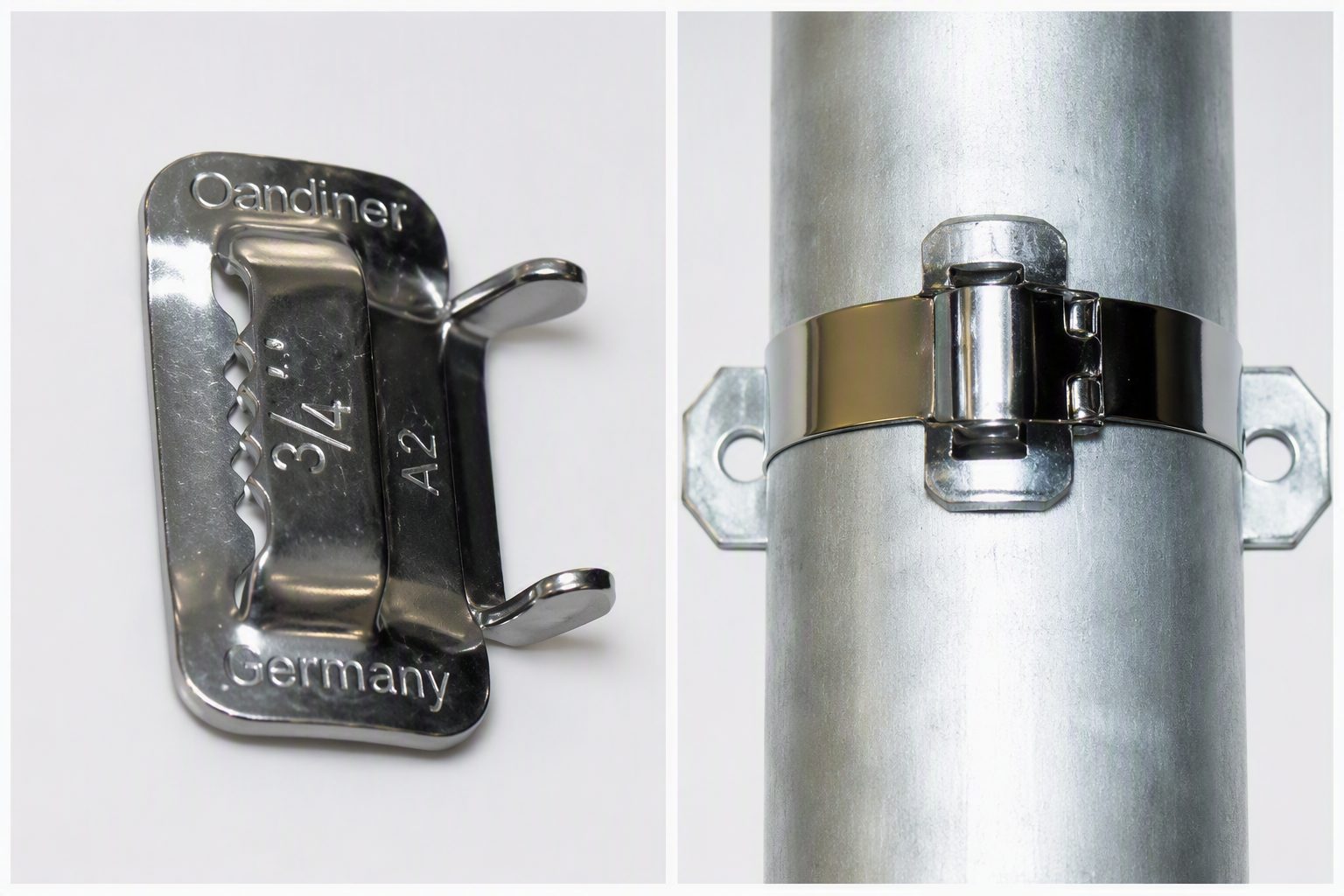 Spannschlaufe für Stahlbandhalterung