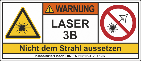 Laserwarnschild Laser 3B