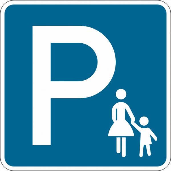 Mutter Kind Parkplatz Schild