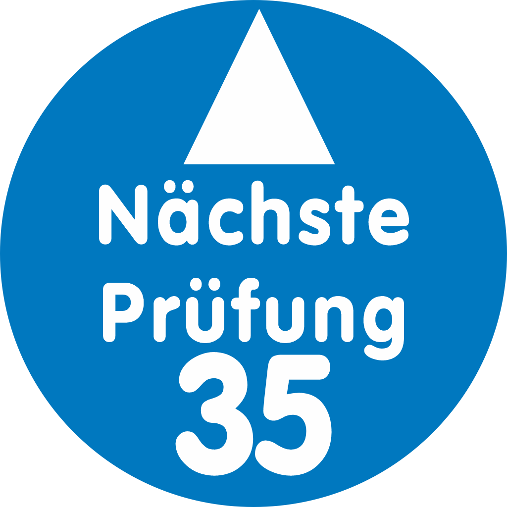 Prüfplakette 35 "Nächste Prüfung"