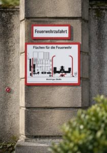 Feuerwehrschilder_Lageplan_Feuerwehrzufahrt