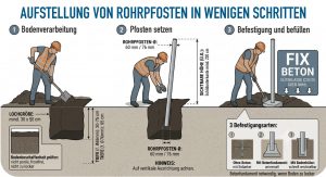 Anleitung Pfostenmontage