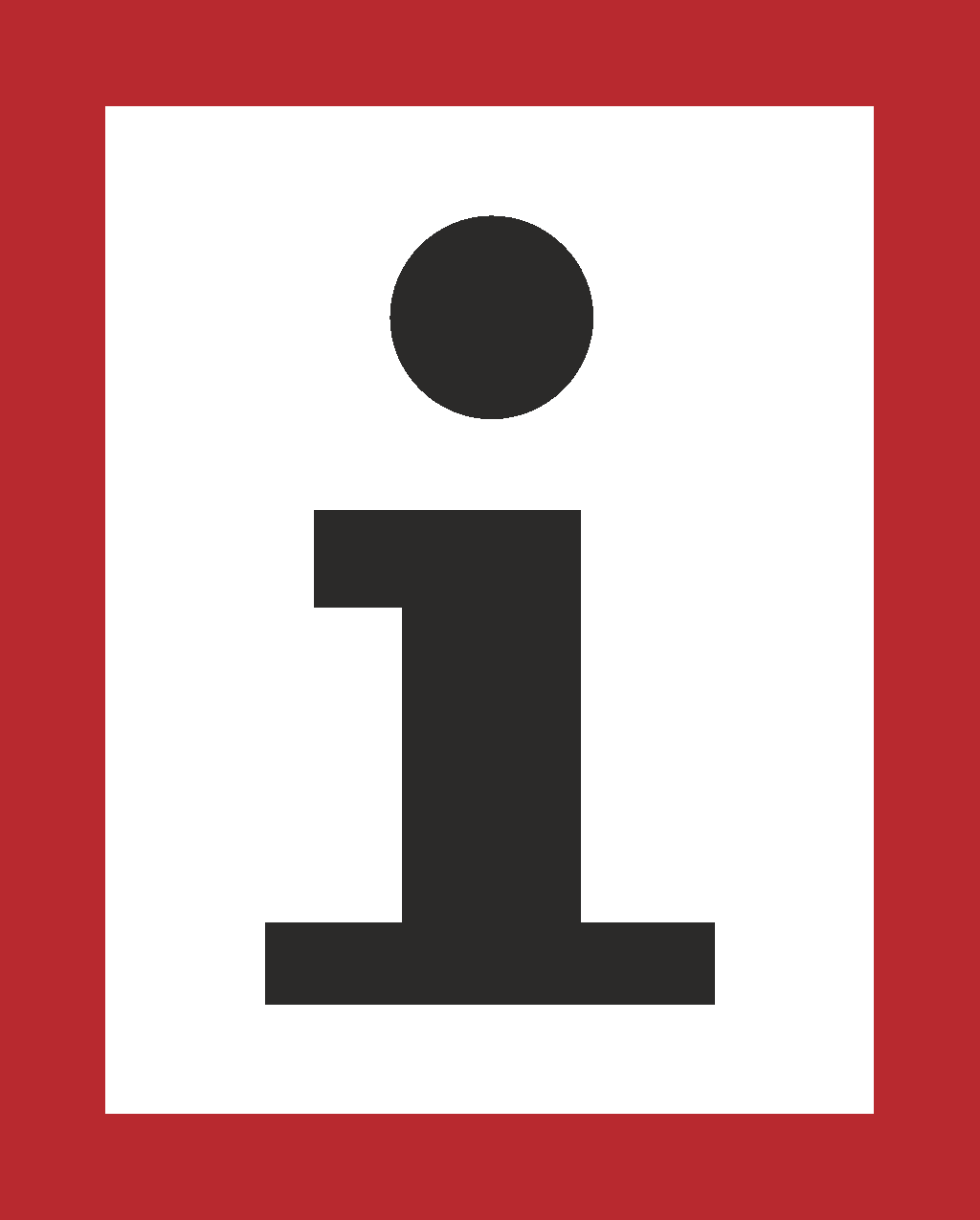 Hinweisschild Information für die Feuerwehr