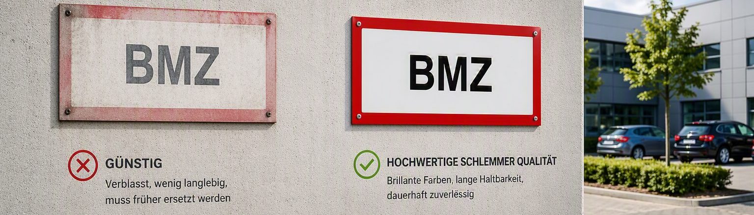Kauft man billig, kauft man zweimal: Die versteckten Kosten günstiger Schilder