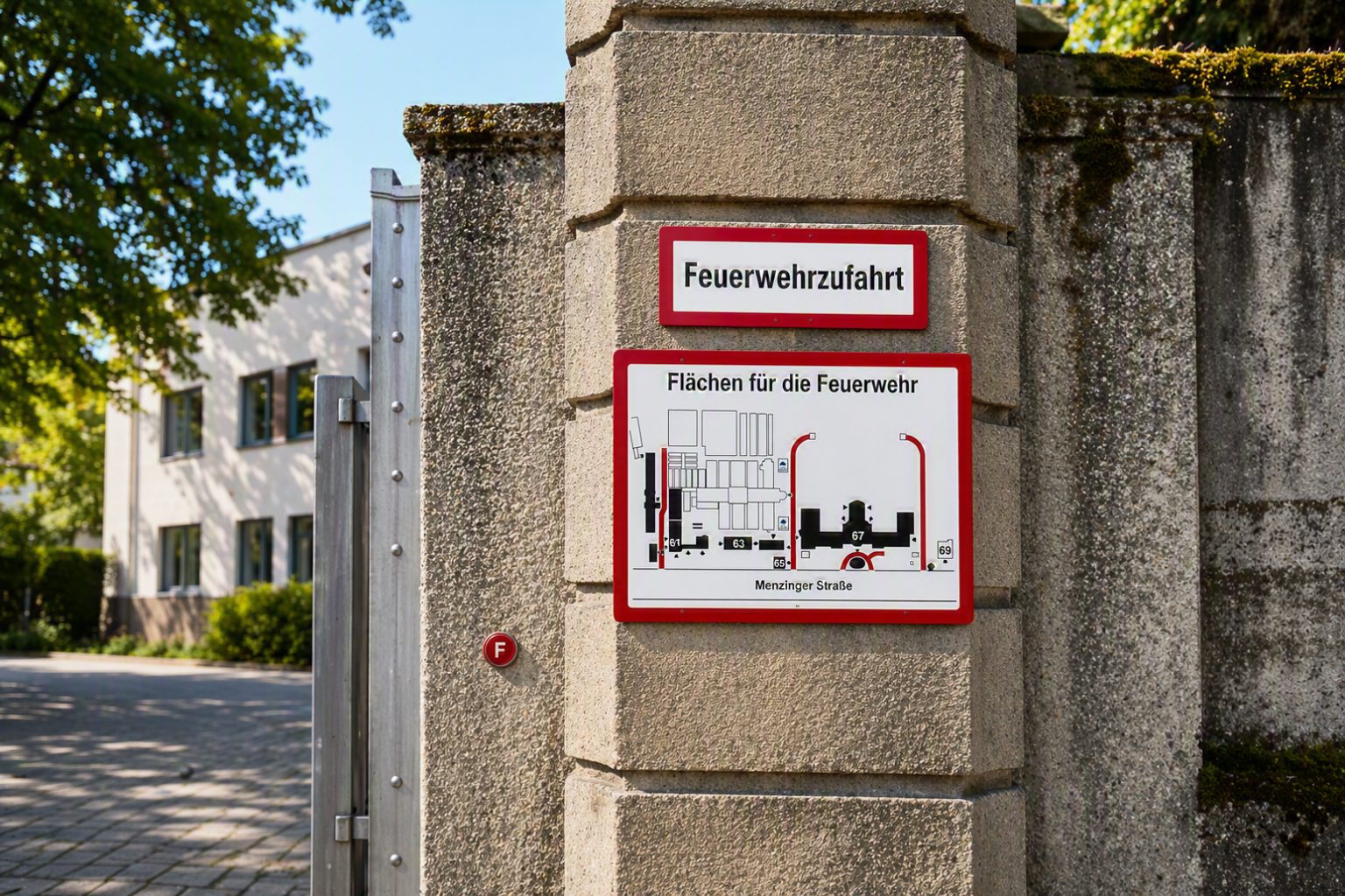 Feuerwehrschilder Monatge