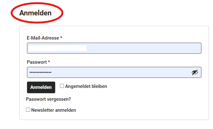 Schlemmer Schilder Shop Anleitung Kundenkonto anmelden
