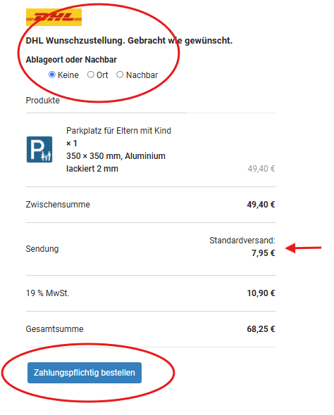Anleitung Bestellprozess Bestellabschluss