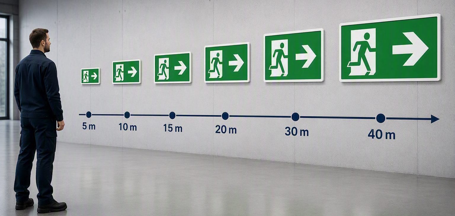 Erkennungsweiten nach ASR A1.3